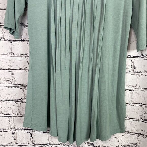 Soft Surroundings Lattice Pintuck Pleated Top XS - Picture 8 of 9